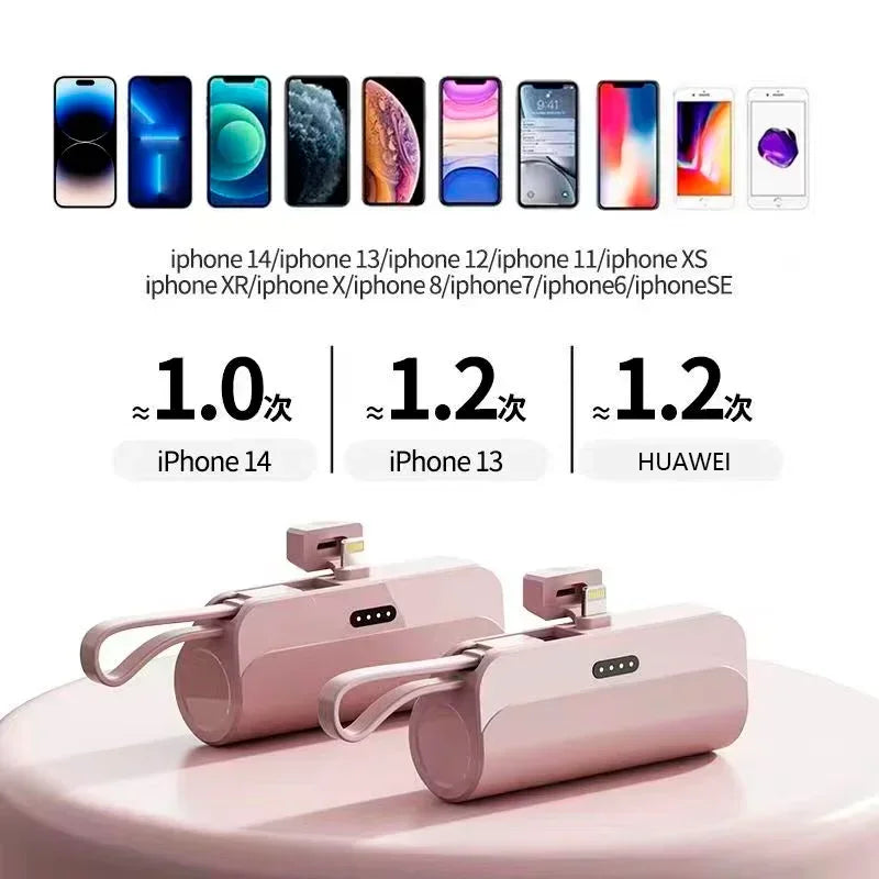 Mini Bateria para Celular Iphone, Samsung e Huawe