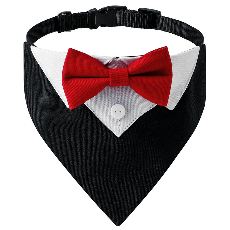 gravata borboleta coleira de cachorro tipo smoking bandana ajustável formal filhote de cachorro triângulo pescoço wear para casamento aniversário vestir-se festa cosplay